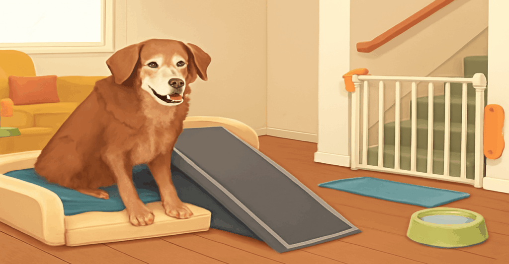 Como adaptar seu lar para o bem-estar do seu cachorro idoso